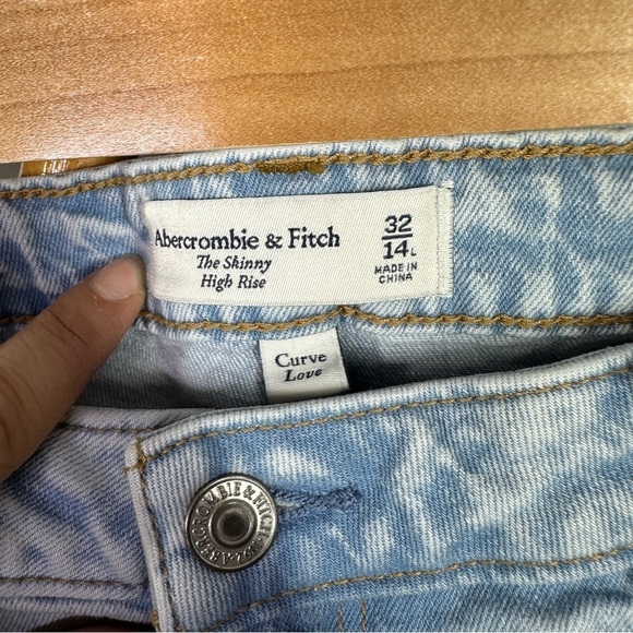 Abercrombie & Fitch The Skinny High Rise Curve Love sz 14 Long - Picture 6 of 6